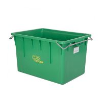 Bac plastique gerbable emboîtable sur barres 800x600x500mm - 180 L
