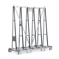 Chevalet porte verre 2000x900x1950mm - chargement 2 face